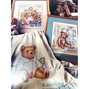 Leisure Arts Treasured Teddies Cross Stitch Leaflet 2670 By Carol Bryan